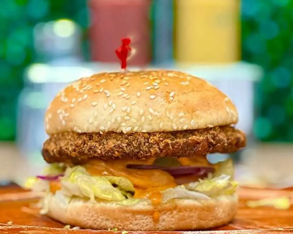 Veggie Burger at Kabob Fusion