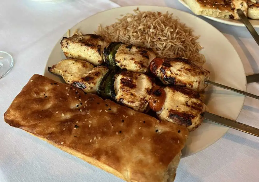 Kabab-e-Murgh at Kabul Afghan Cuisine