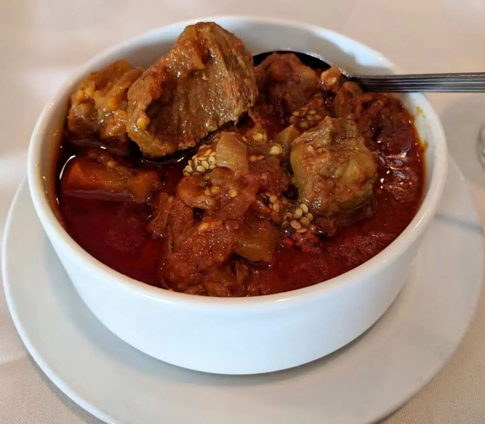 Korma Challaw Badenjan at Kabul Afghan Cuisine
