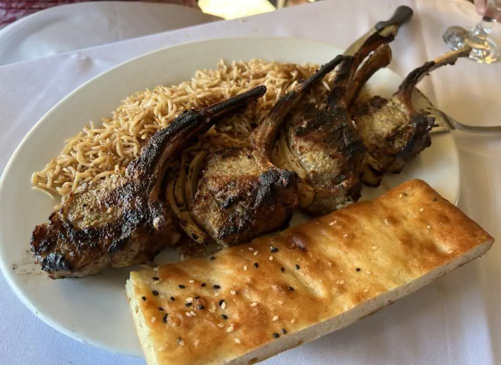 Rack of Lamb at Kabul Afghan Cuisine