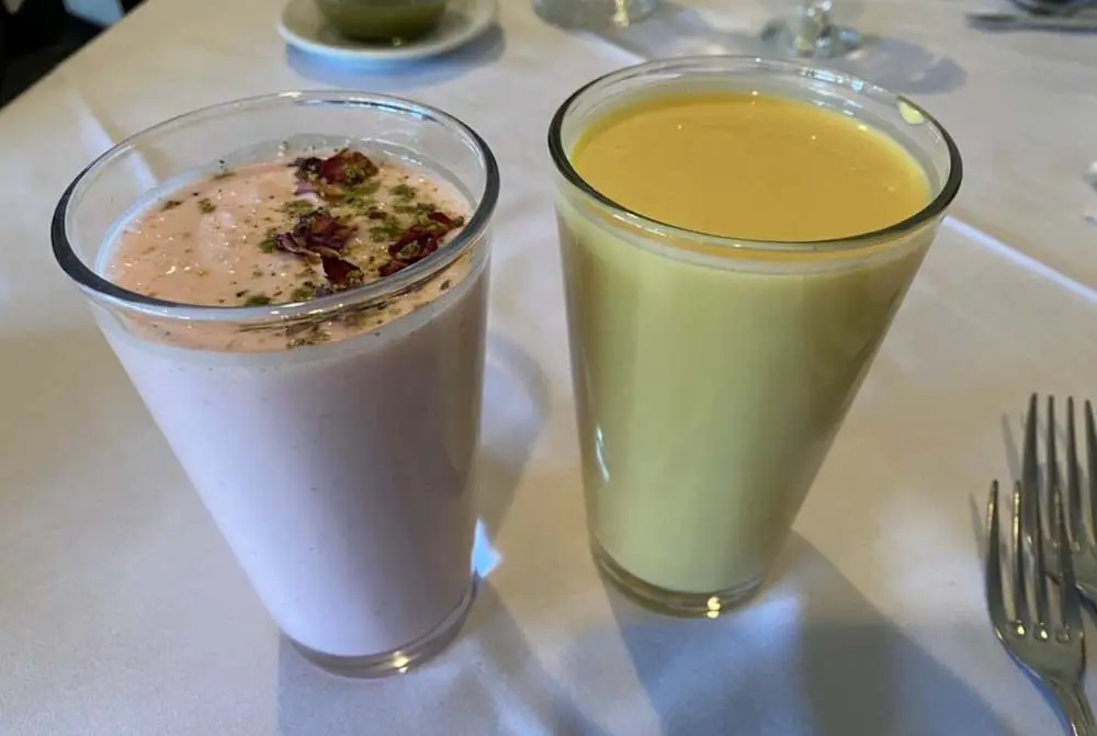 Rose lassi at Kabul Afghan Cuisine