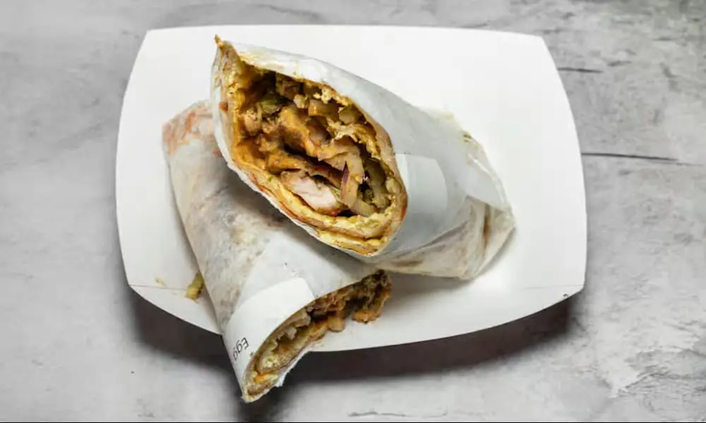 Egg Chicken Roll at Keeku da Dhaba