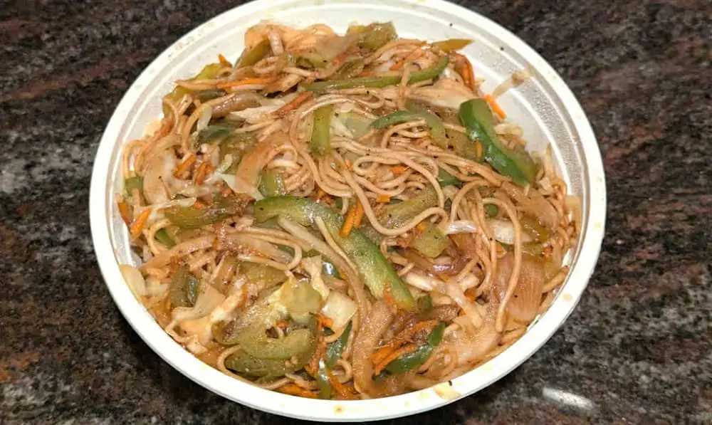 Veg Chowmein at Keeku da Dhaba