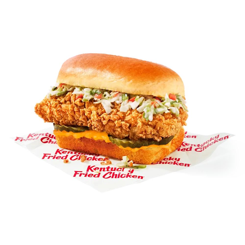 Spicy KFC Snacker w/ Slaw at KFC