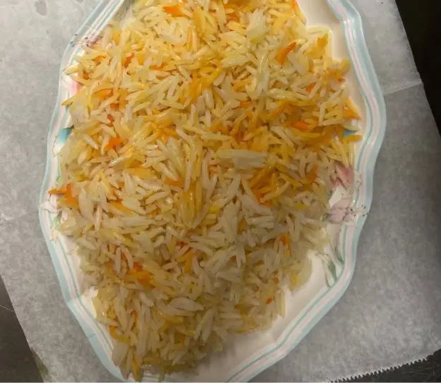 Zafrani Rice at Khan Karahi Kabob