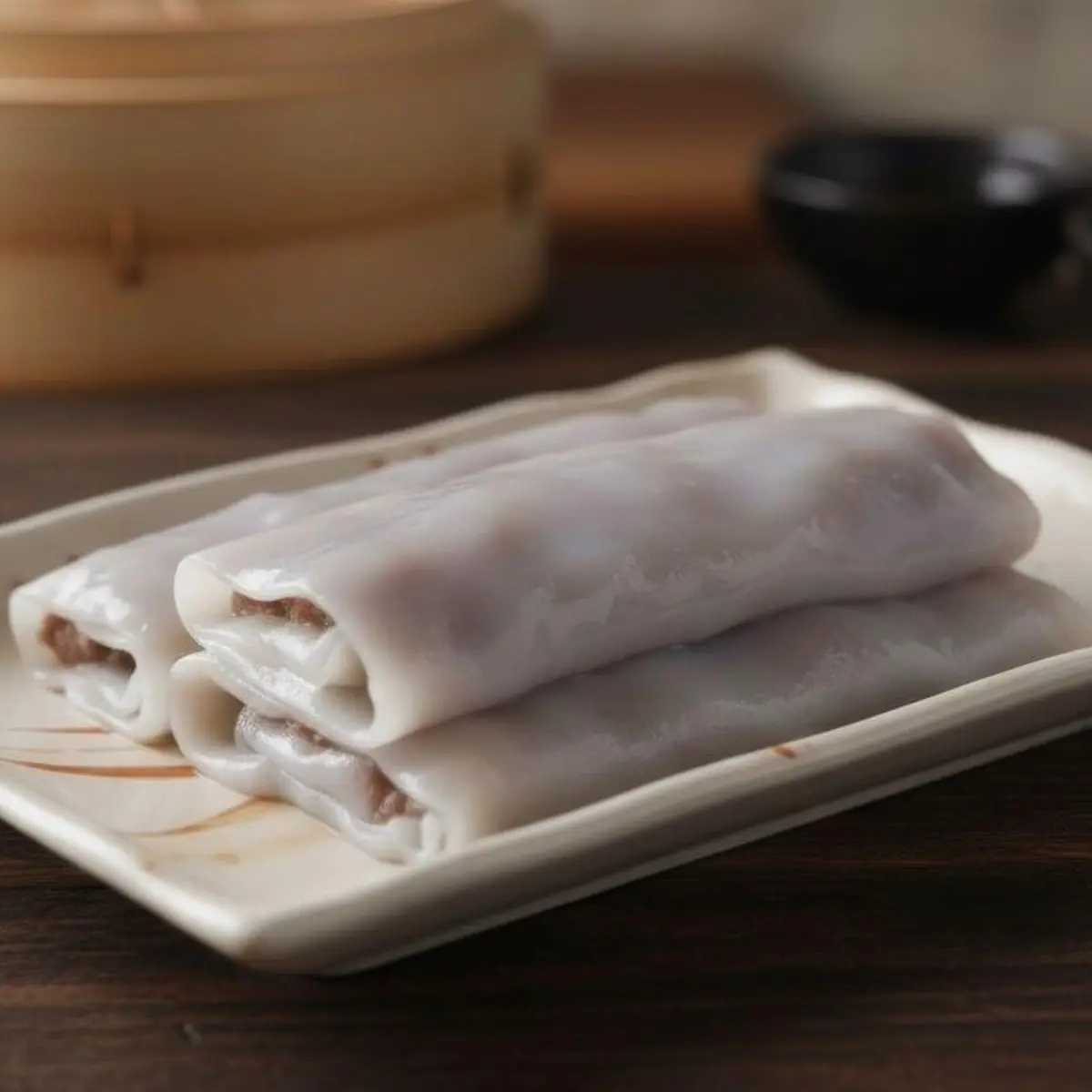 Beef Noodle Roll-牛肉肠粉 at Kung Fu Dim Sum