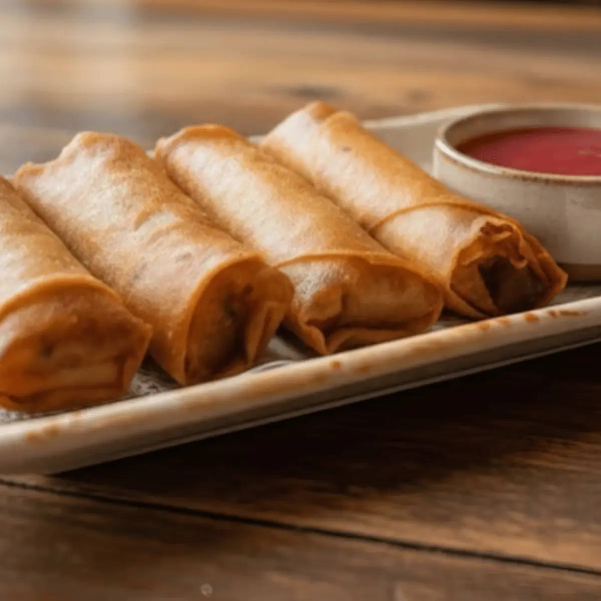 Chives Fresh Shrimp Spring Rolls-韭菜鲜虾春卷 at Kung Fu Dim Sum
