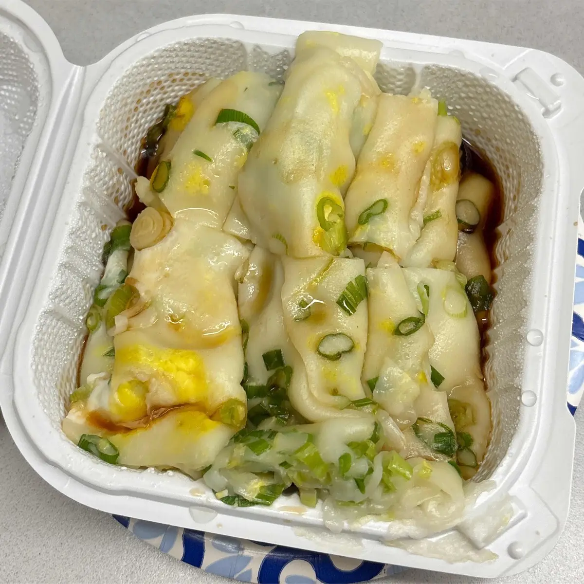 Egg And Scallion Rice Noodle Rolls-葱花鸡蛋肠粉 at Kung Fu Dim Sum