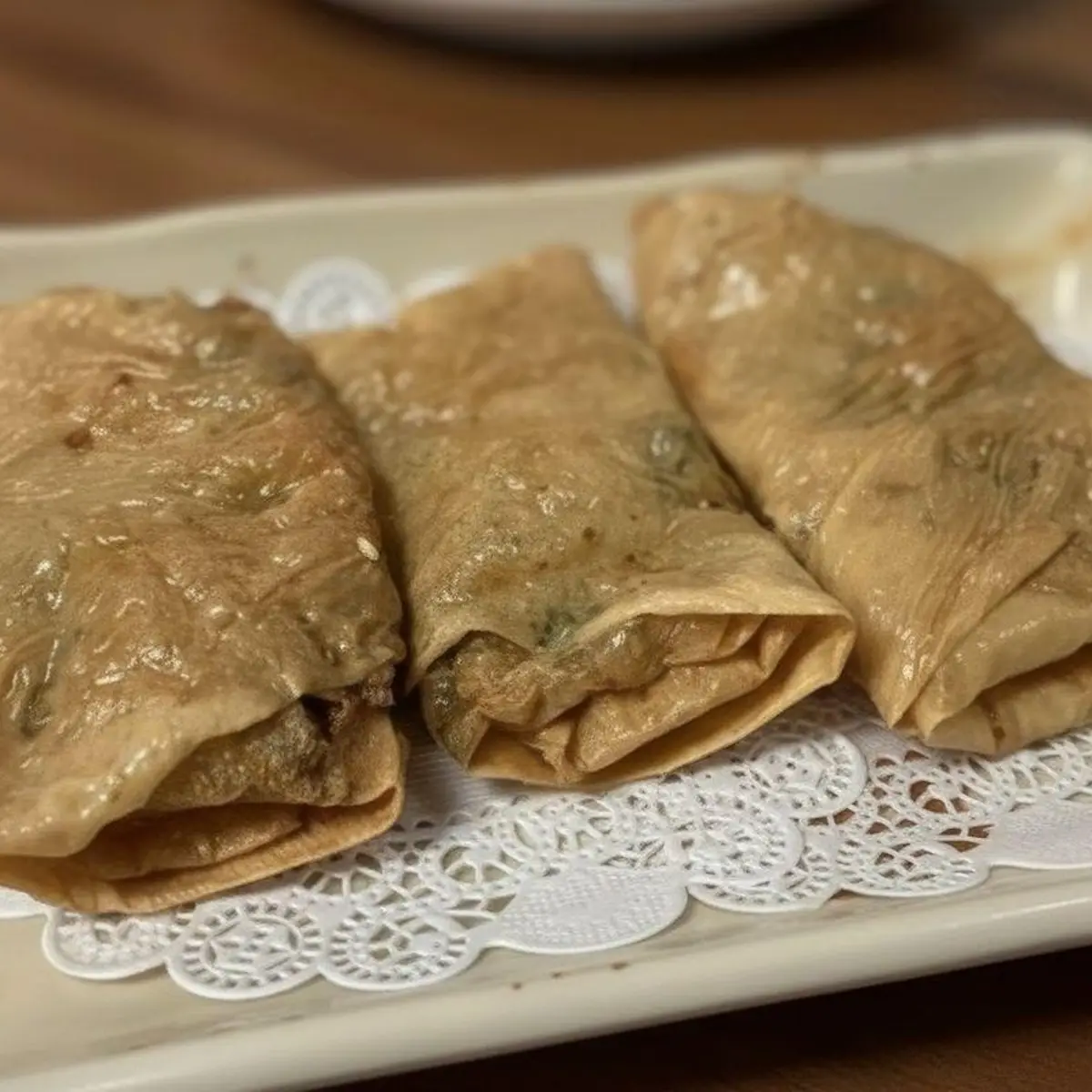 Pan-Fried Shrimp Beancurd Rolls-鲜虾腐皮卷 at Kung Fu Dim Sum