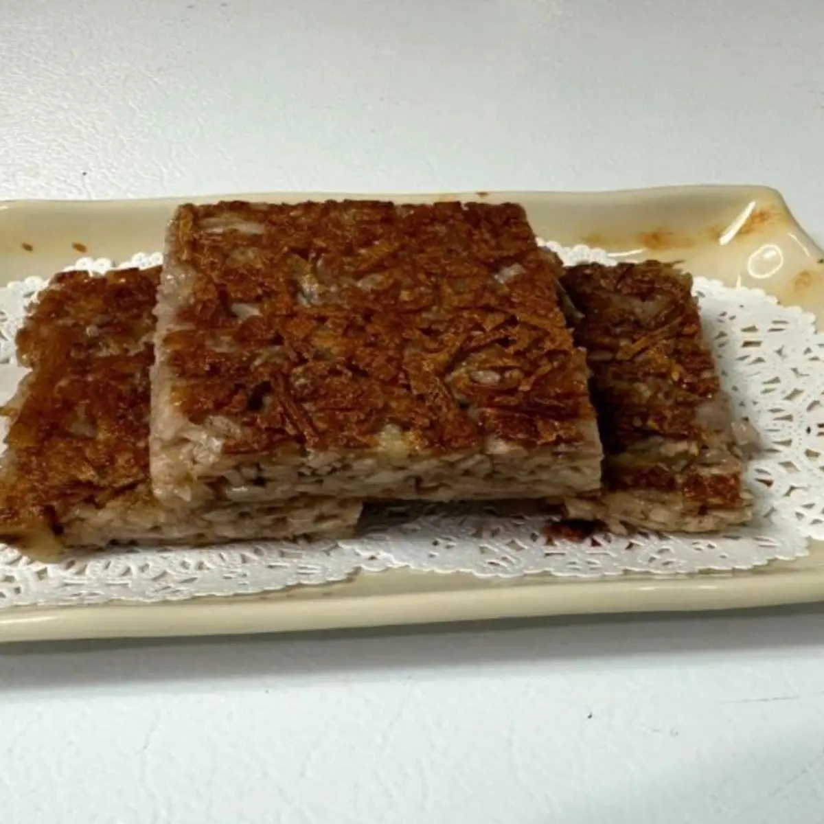 (Vegetarian)Taro Pancake-(斋)芋丝饼 at Kung Fu Dim Sum