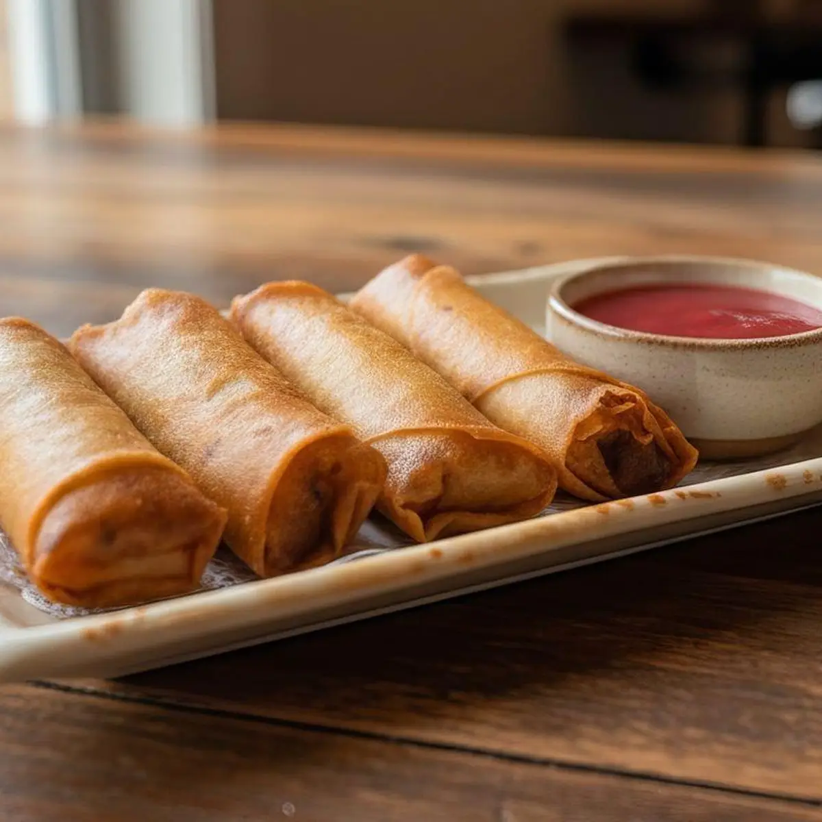 (Vegetarian) Vegetarian Spring Rolls-(斋)斋春卷 at Kung Fu Dim Sum