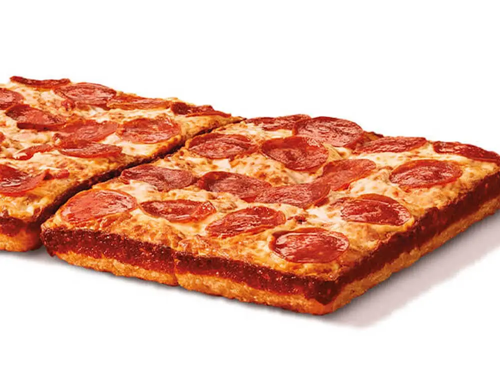 Detroit-Style Deep Dish Pepperoni at Little Caesars Pizza