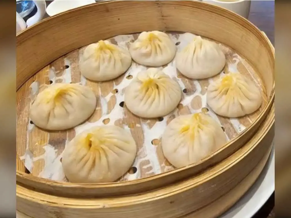 Spicy Chicken Soup Dumpling(8) at M Dumpling