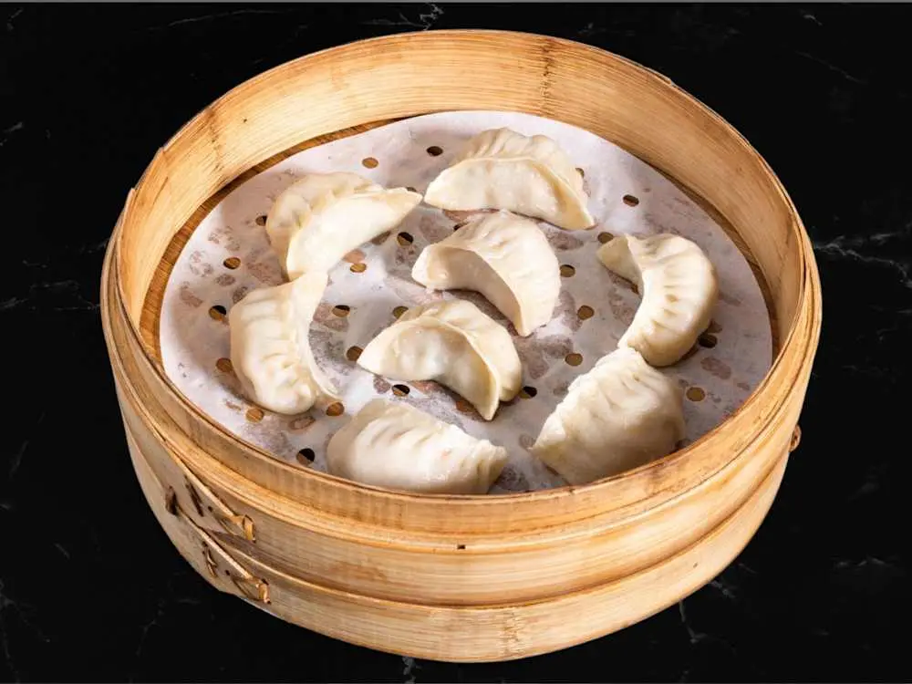 Steam Chicken Corn Dumpling(8) at M Dumpling