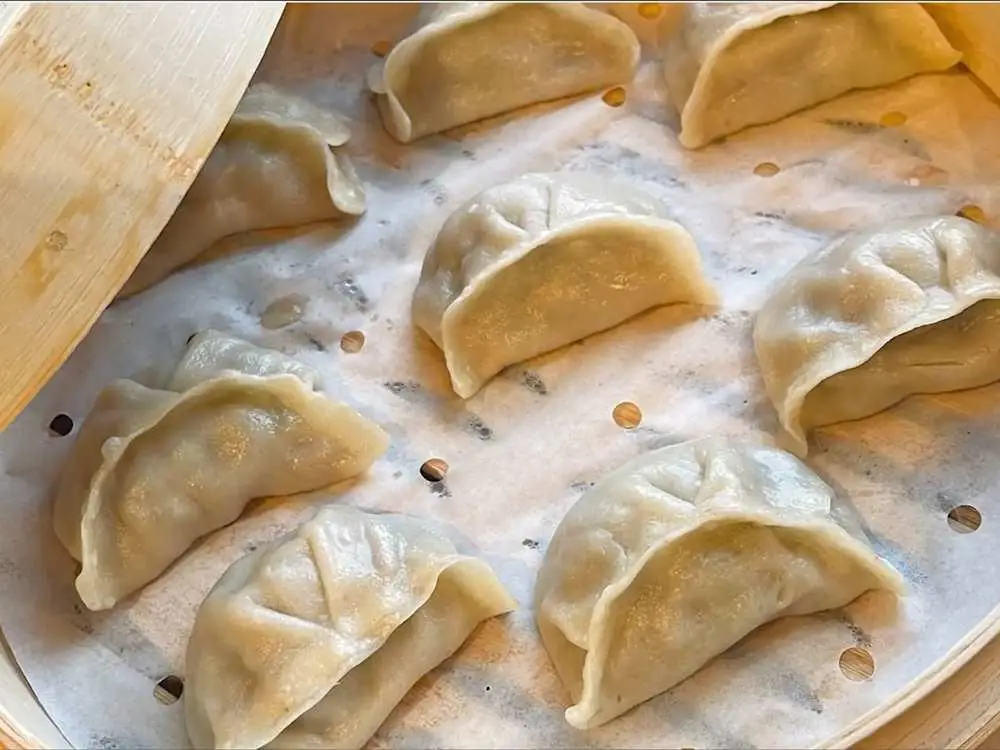 Steam Pork Cabbage Dumpling(8) at M Dumpling