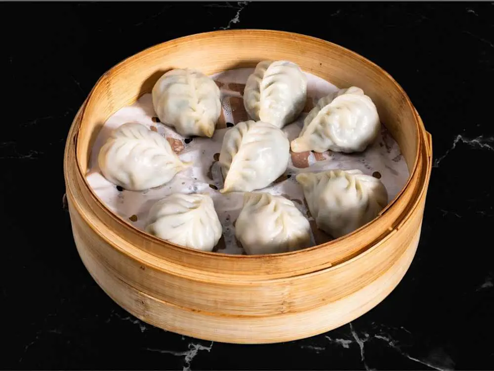 Steam Veggie Dumpling(8) at M Dumpling