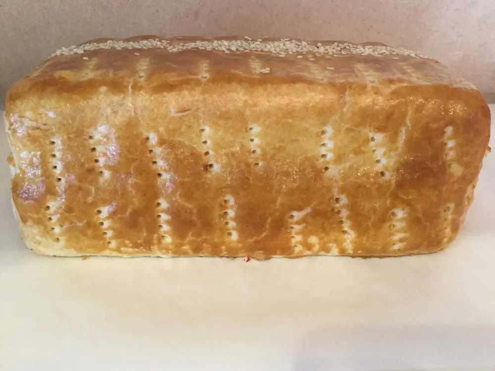 Golden Puff Cake at Mary's Bakery