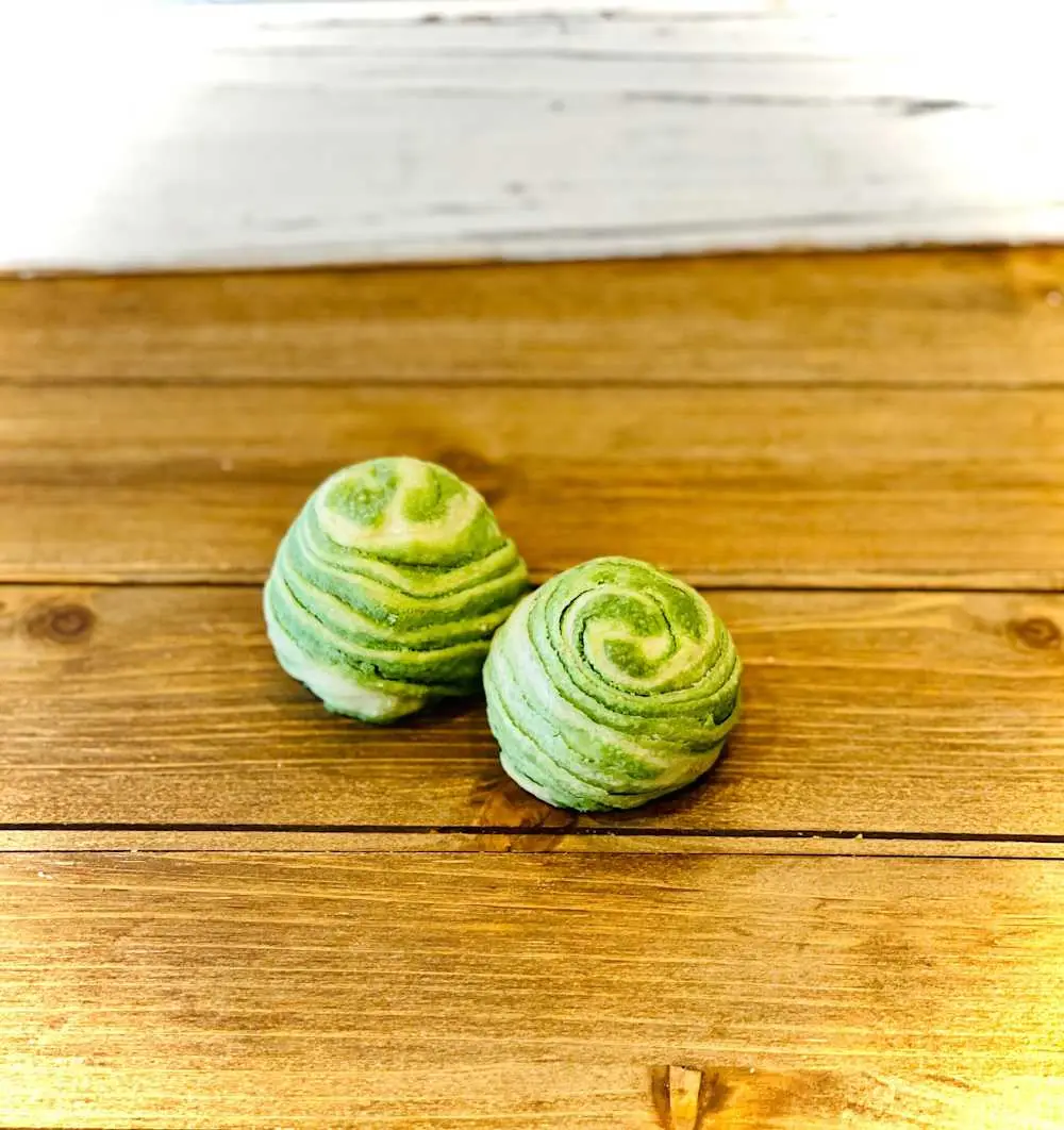 Green Tea Square Cookies at Mary's Bakery
