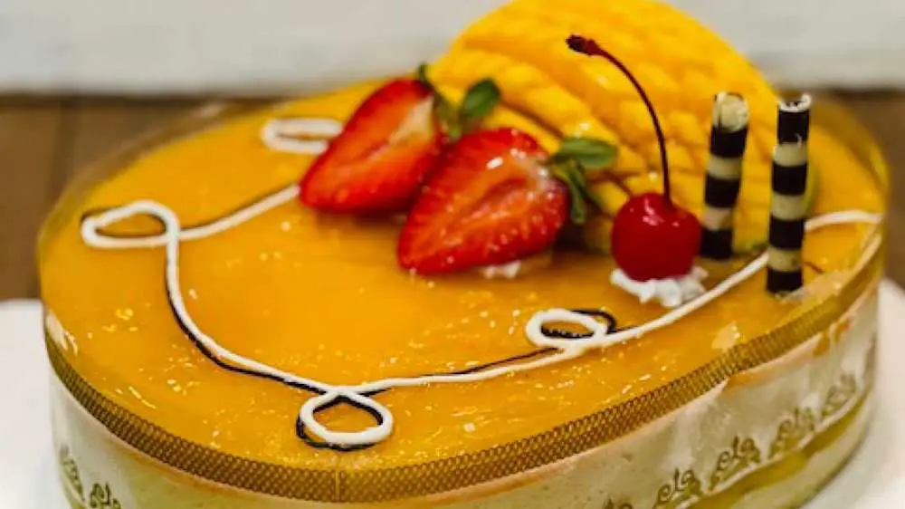 Mango Mousse Cake at Mary's Bakery