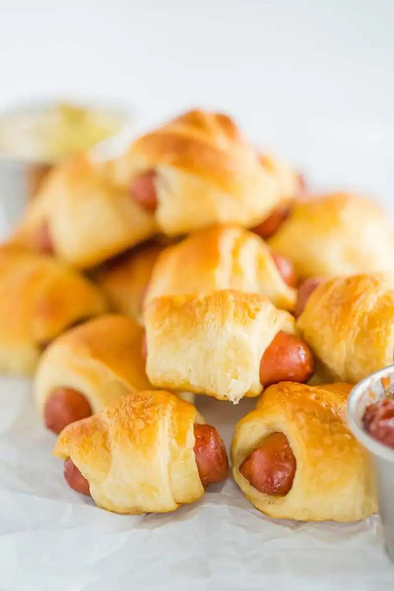 Mini Hot Dog Croissant at Mary's Bakery