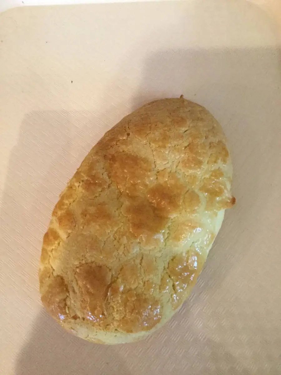 Red Bean Pineapple Bun at Mary's Bakery