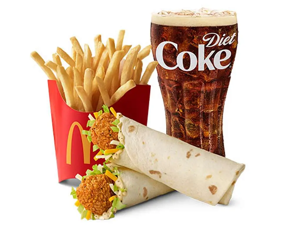 2 Caesar Snack Wrap® Meal at McDonald's