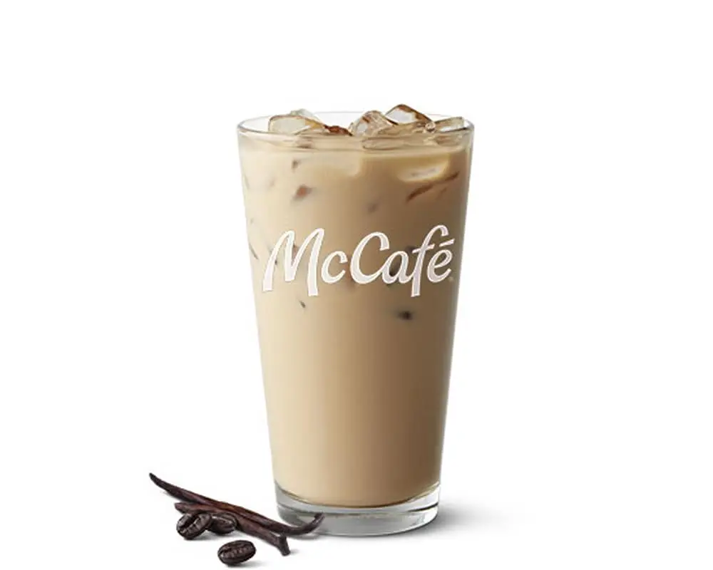 Iced Vanilla Latte at McDonald's