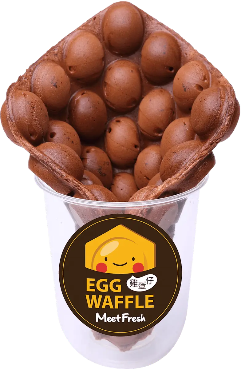 Chocolate Egg Waffle at Meet Fresh | Fremont