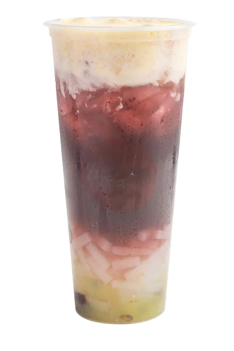 Fluffy Grape Green Tea w/Lychee Jelly at Meet Fresh | Fremont