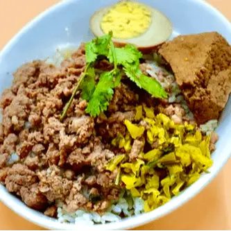 A16. Minced Pork over Rice 肉燥飯 at Milk & Honey Cafe