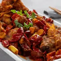 A26. Sichuan Spicy Chicken Wings 重慶辣子雞翅 at Milk & Honey Cafe