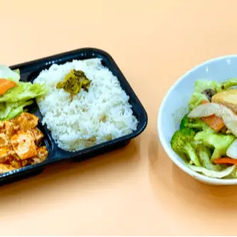 B09. Veggie Bento 什錦素菜便當 at Milk & Honey Cafe