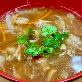 C18. Taiwanese Meatball Soup 沙茶肉羹湯 at Milk & Honey Cafe