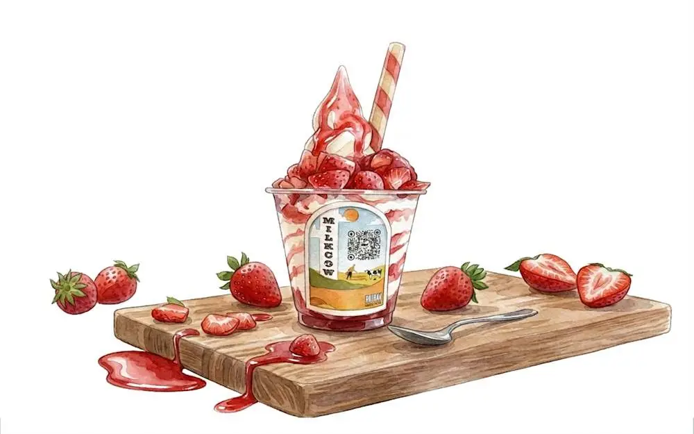 Strawberry Delight at Milkcow
