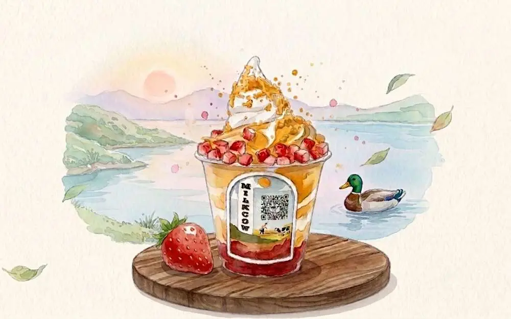 Strawberry Salted Yolk at Milkcow