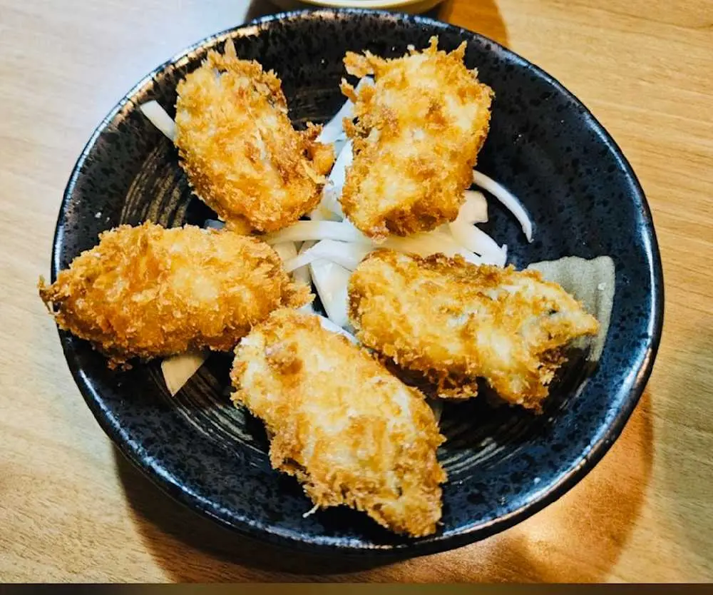 Deep Fried Oyster at MJ Sushi