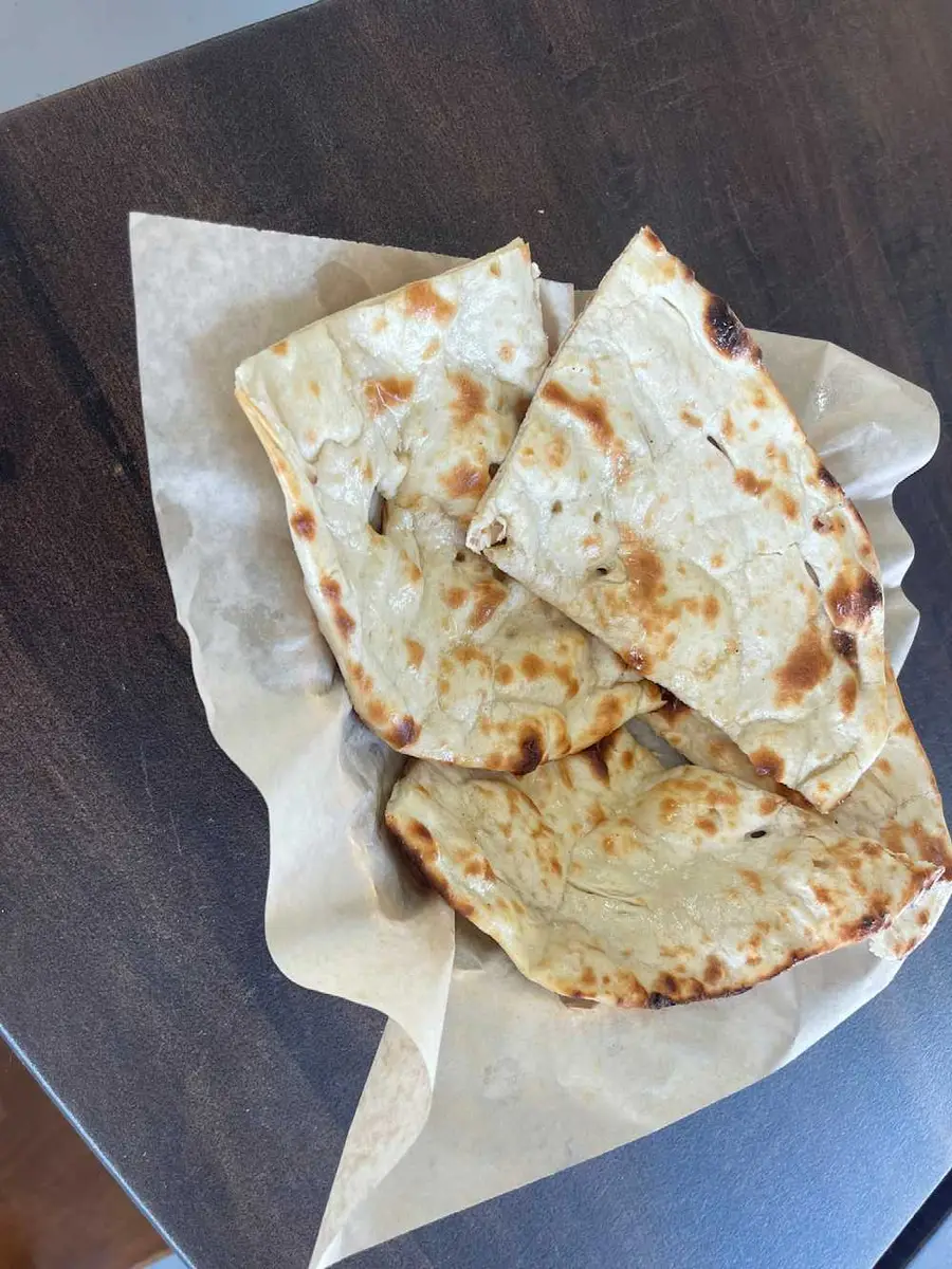 Butter Naan at Momo & Kebab