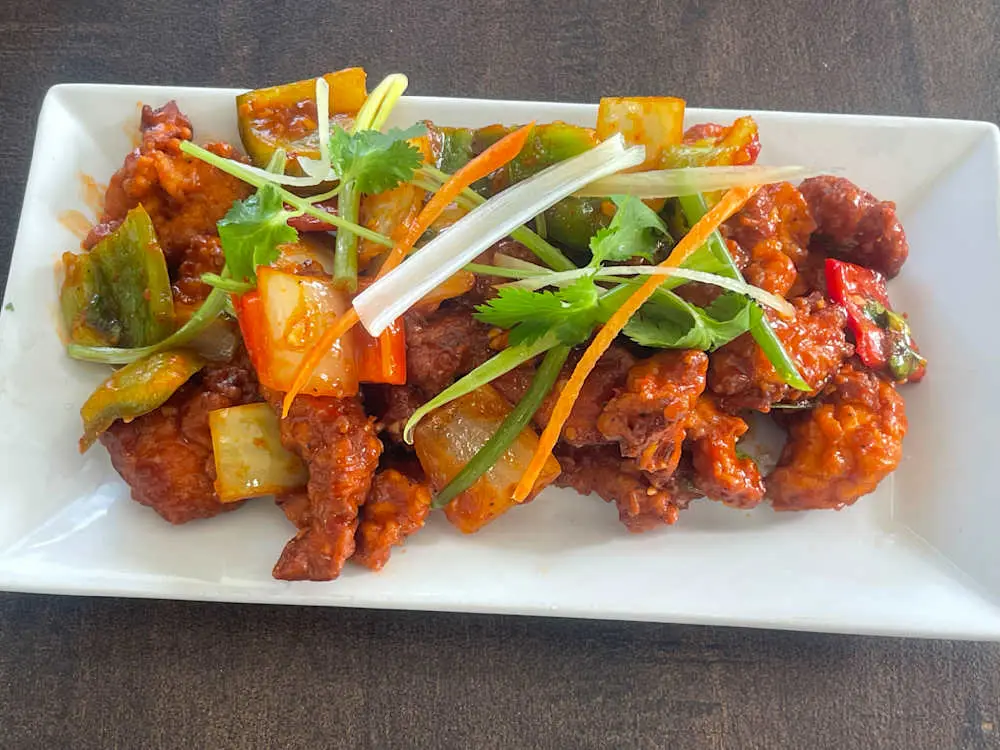 Chicken Chili at Momo & Kebab