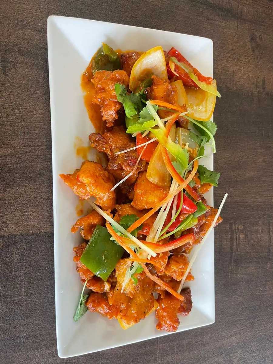 Chicken Manchurian at Momo & Kebab