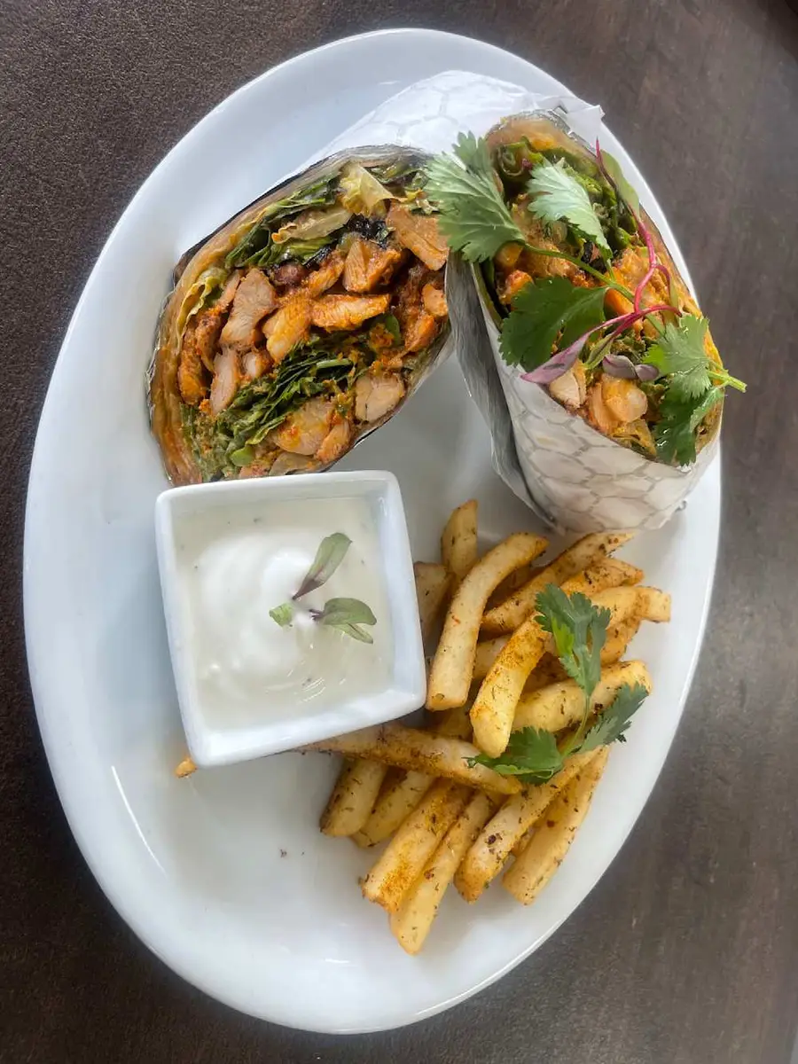 Chicken Wrap at Momo & Kebab
