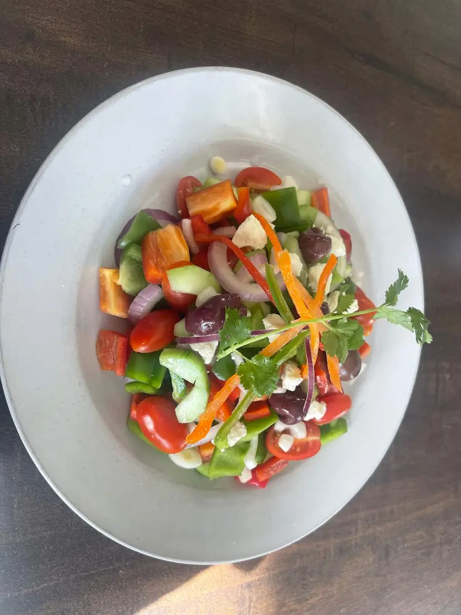 Greek Salad at Momo & Kebab