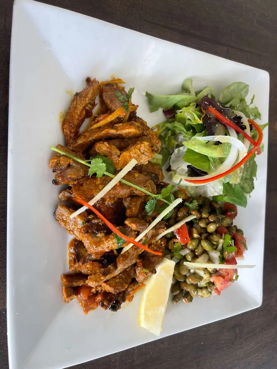 Mutton Choila at Momo & Kebab