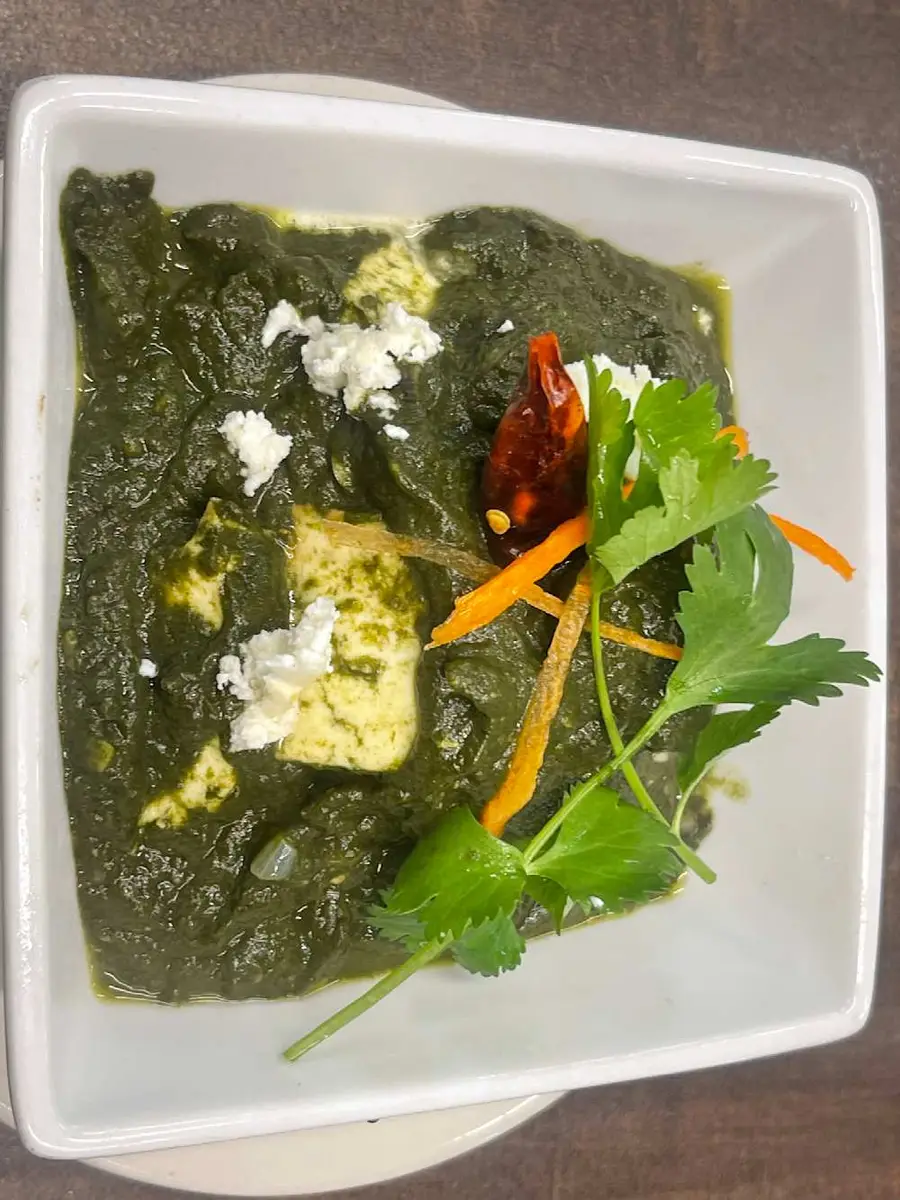 Saag Paneer at Momo & Kebab