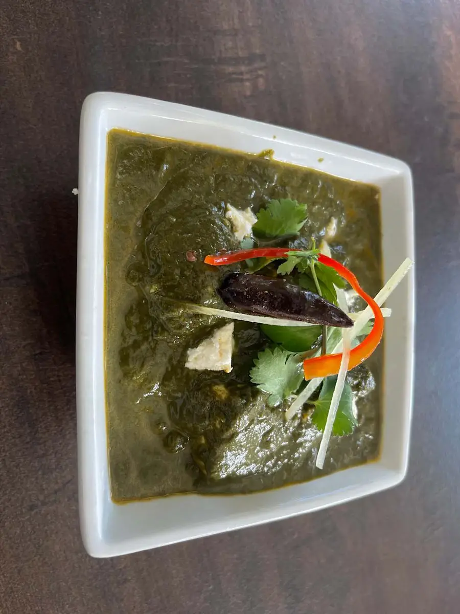 Saag Tofu at Momo & Kebab