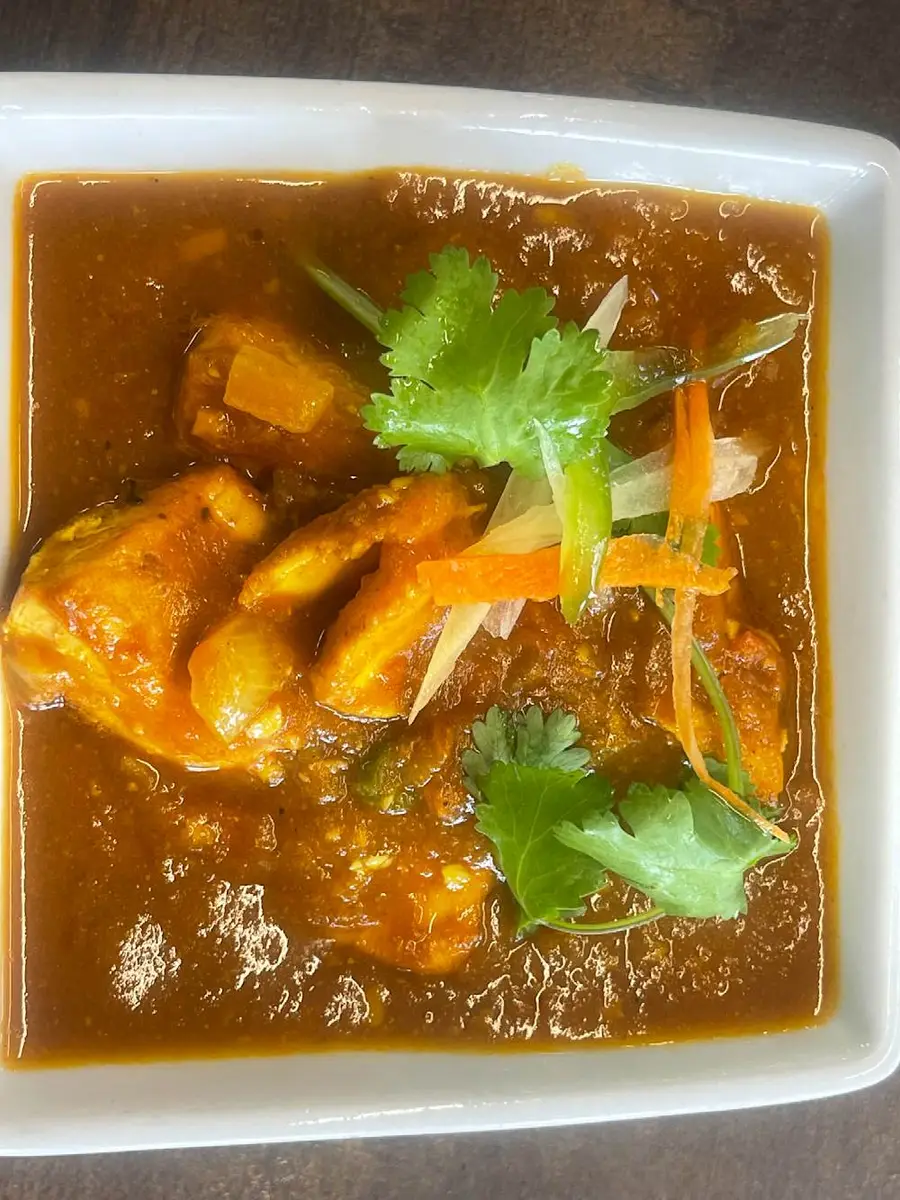 Salmon Curry at Momo & Kebab