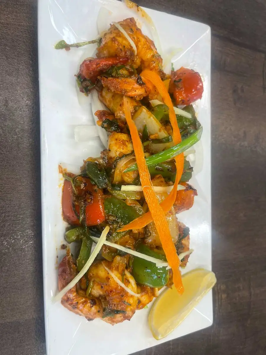 Shrimp Chili at Momo & Kebab
