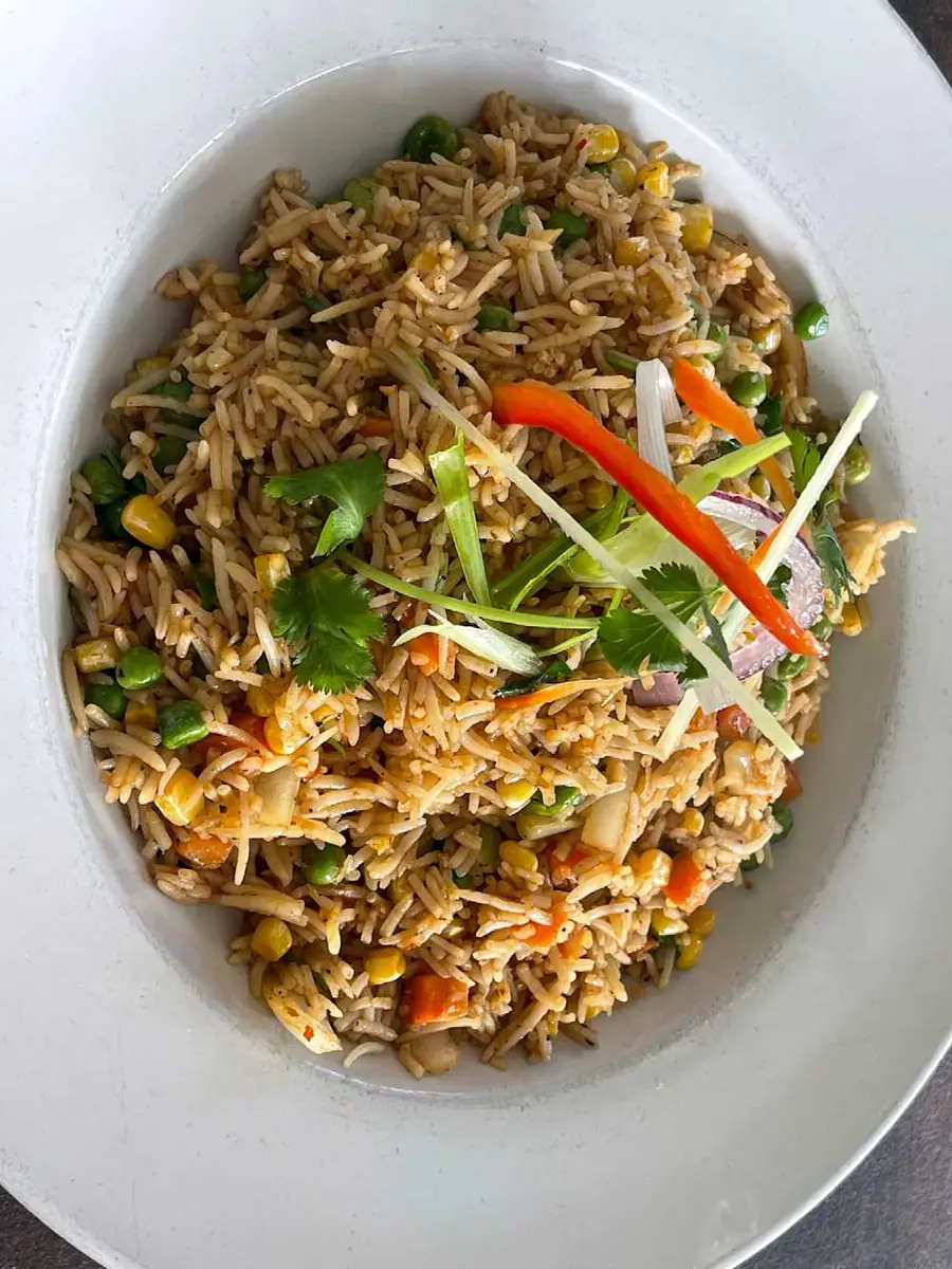 Veggie Fried Rice at Momo & Kebab