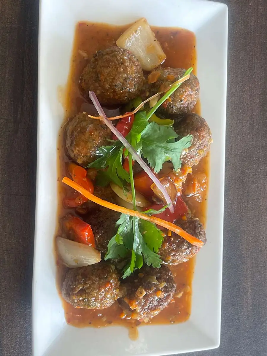 Veggie Manchurian at Momo & Kebab
