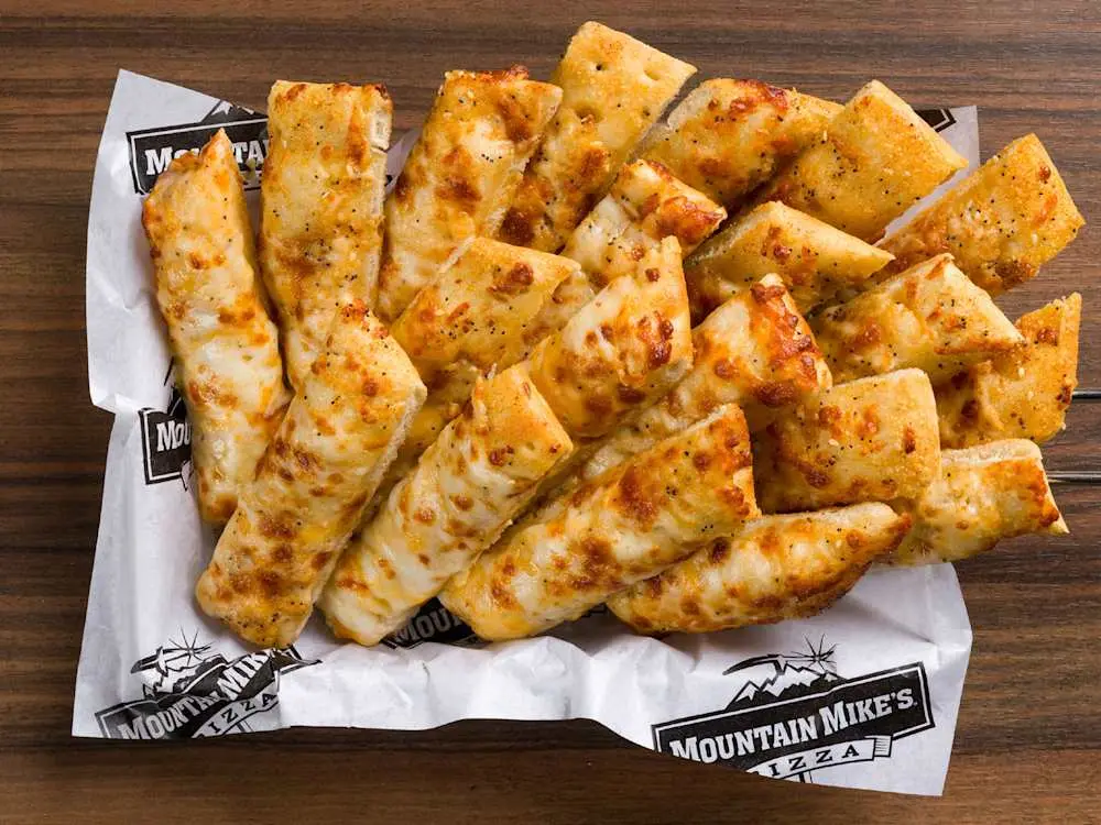 Garlic Sticks with Cheese at Mountain Mike's Pizza