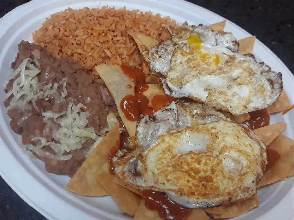 Chilaquiles at Mr Taco